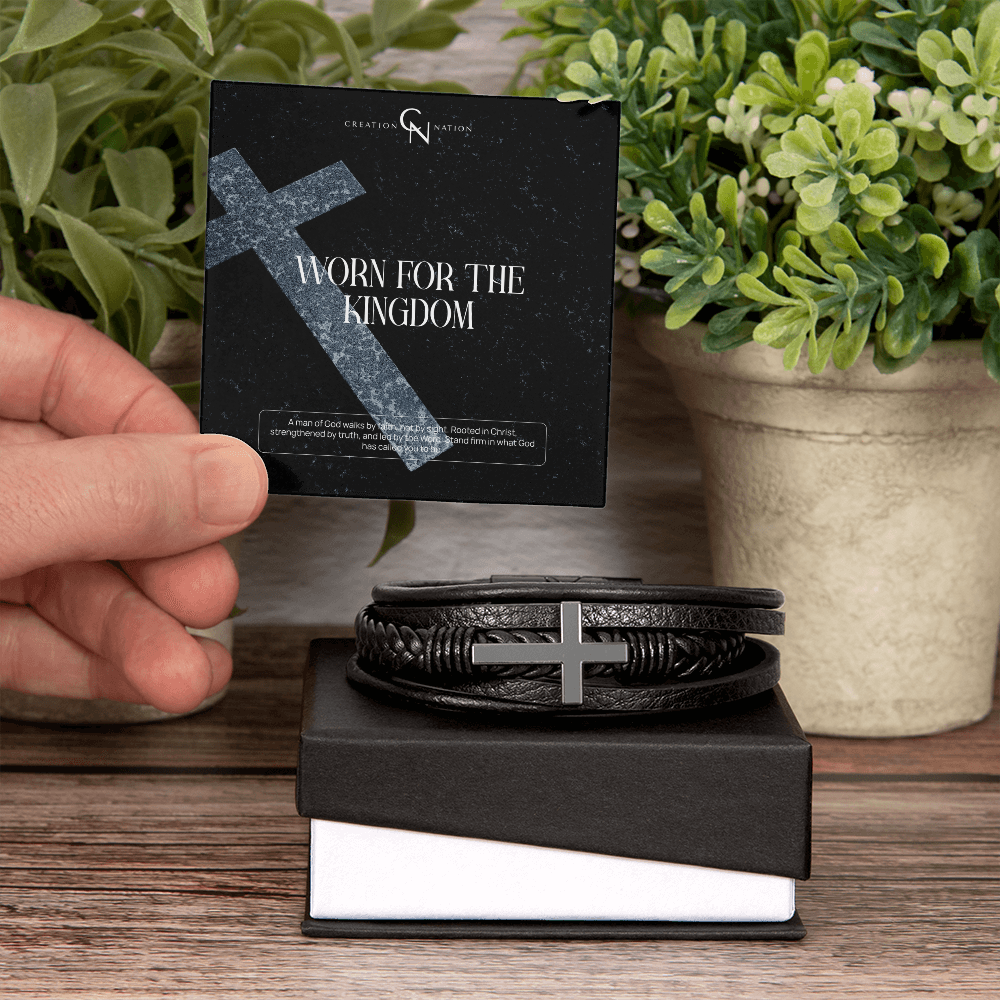 Unshaken Man of God - Cross Bracelet