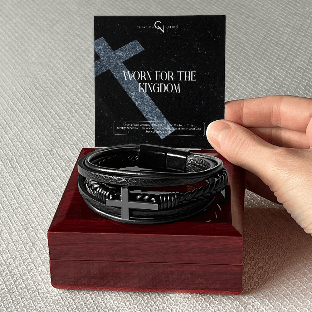 Unshaken Man of God - Cross Bracelet