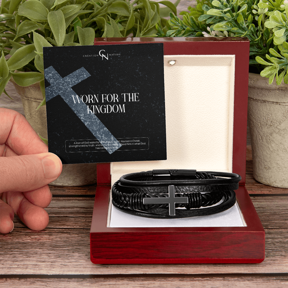 Unshaken Man of God - Cross Bracelet