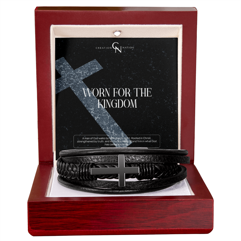 Unshaken Man of God - Cross Bracelet