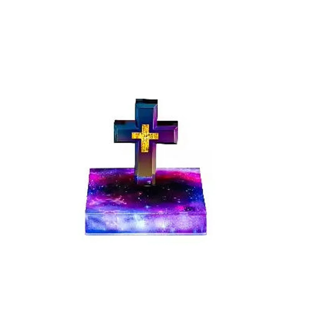 Magnetic Levitating Cross Lamp
